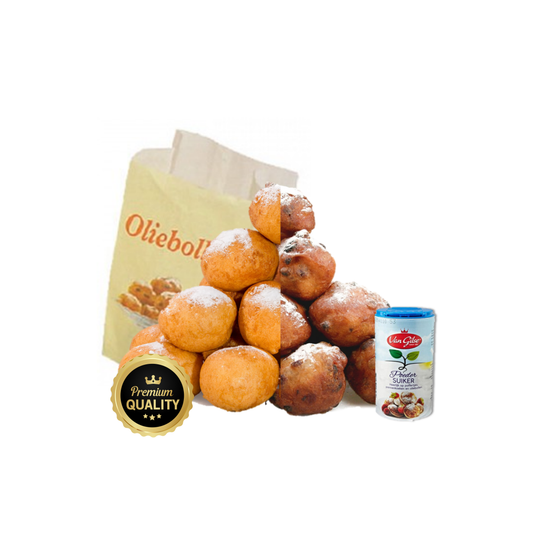 Mix oliebollen en krentenbollen zak 12 stuks